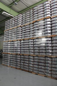 The Indigeny warehouse can hold one million of the brand’s iconic aluminum bottles. Photo: Crystal Nay