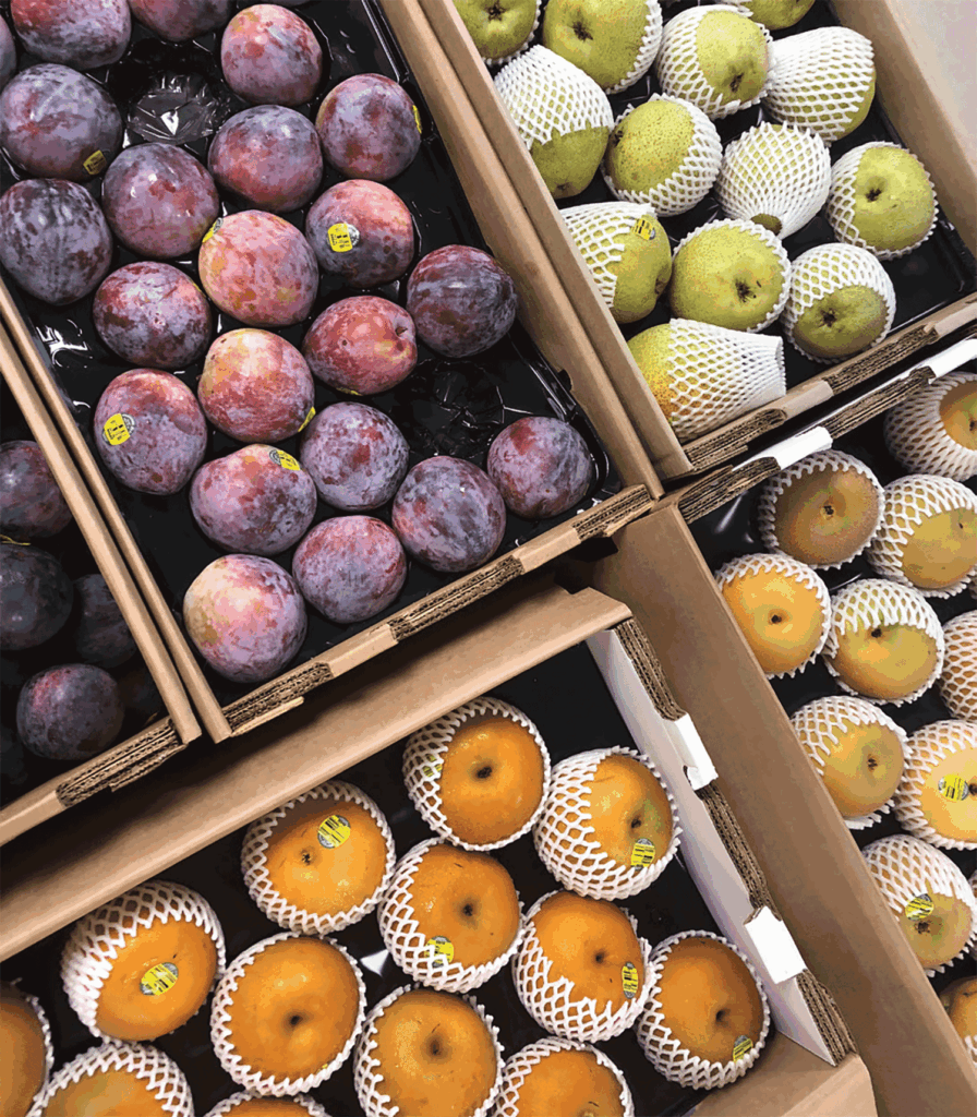 Homegrown Organic fruit