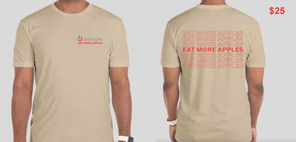 Younger generation t-shirt fundraiser introduced by USApple